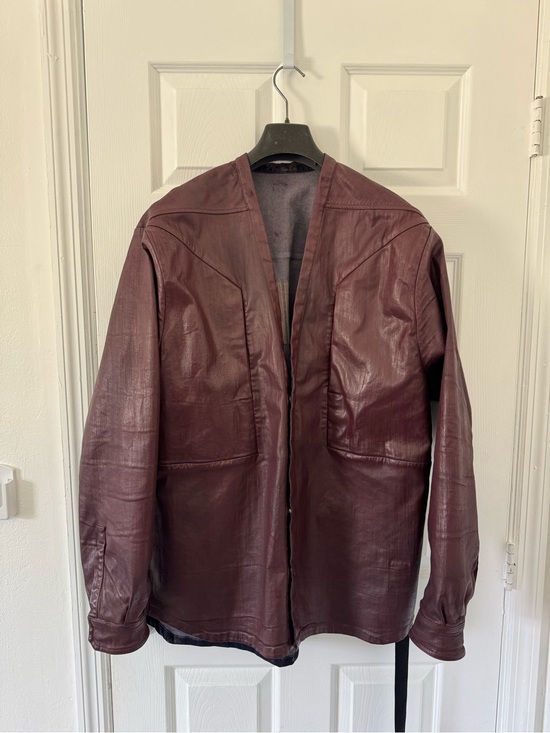 Rick Owens Other - Rick Owens DRKSHDW Larry Jumbo Fogpocket Denim Shirt in Scab Wax